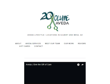 Tablet Screenshot of 20volumesalon.com